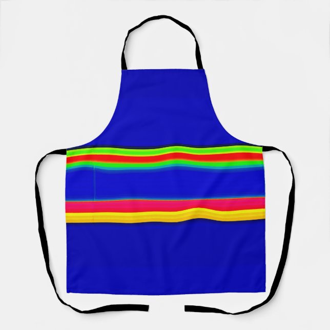 groovy stripes apron (Front)