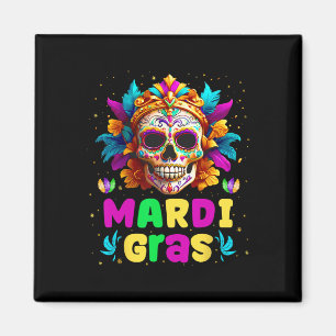 Groovy Sugar Skull Jester Costume Mardi Gras Men W Magnet