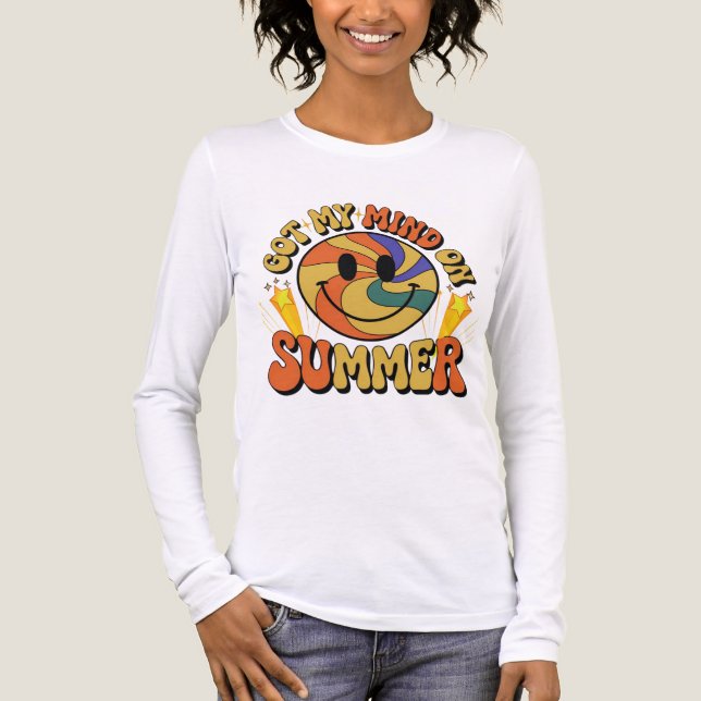 Groovy Summer Vibes Smiley Tee (Front)
