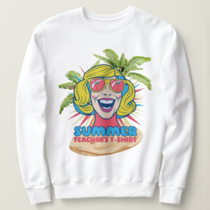 Groovy Summer Vibes Smiley Tee for Teachers