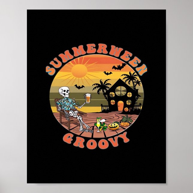 Groovy Summerween For Refreshing Heat Classic Poster (Front)