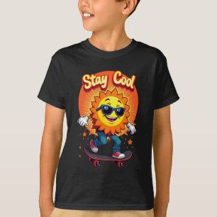Groovy Sun Skater – Stay Cool in Retro Streetwear  T-Shirt