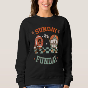 Groovy Sunday Funday Football Mens Womens Kids Boy Sweatshirt