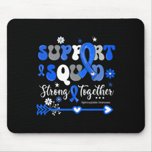 Groovy Support Squad Blue Ribbon Hydrocephalus Awa Mouse Pad