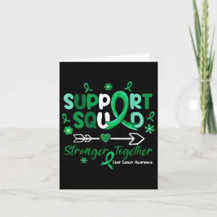 Groovy Support Squad Green Ribbon Liver Cancer Awa Card