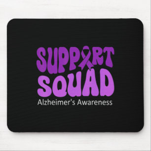 Groovy Support Squad Purple Ribbon Brain Heimerhei Mouse Pad