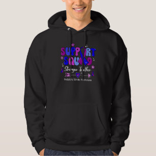 Groovy Support Squad Ribbon Emanuel Syndrome Aware Hoodie