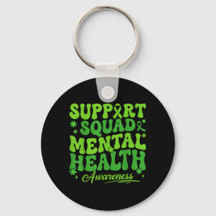 Groovy Support Team Mental Health Awareness 1 Key Ring