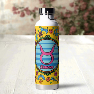 Groovy Taurus Custom Water Bottle