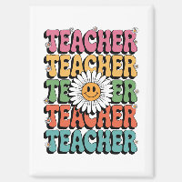 Groovy Teacher Cute Daisy Flower Retro Back School