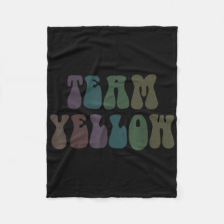 Groovy Team Yellow War Game 60s Go Summer Camp Hip Fleece Blanket
