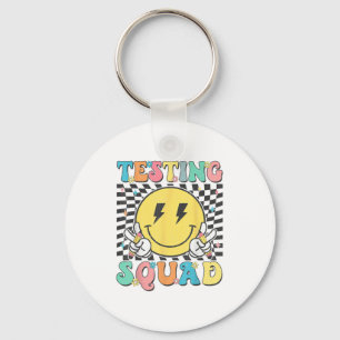 Groovy Test Day Testing Squad Motivation Teacher S Key Ring