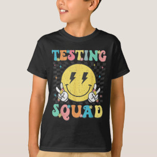 Groovy Test Day Testing Squad Motivation Teacher S T-Shirt