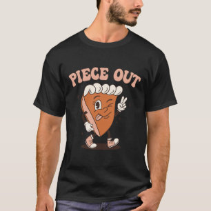 Groovy Thankful Pumpkin Pie Retro Piece Out Thanks T-Shirt