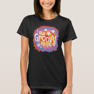 Groovy Tie Die Black T-Shirt