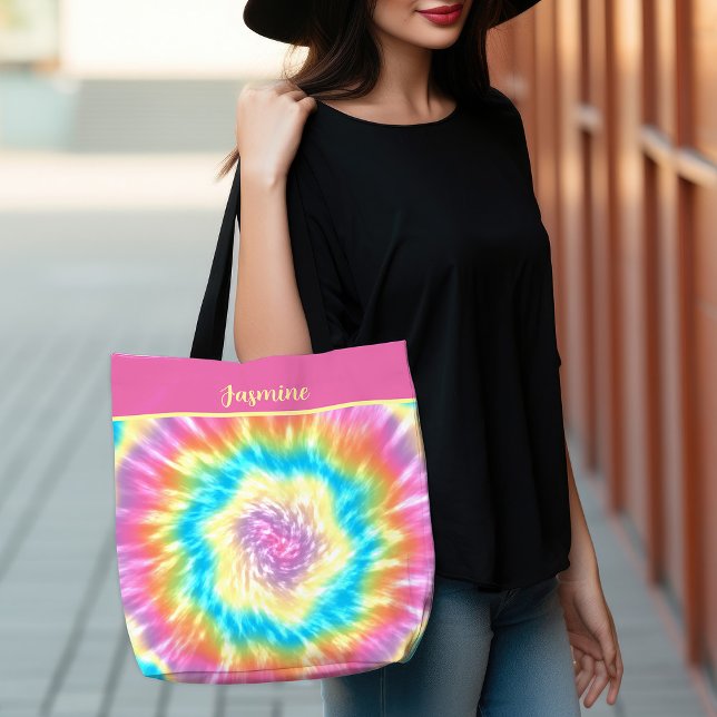 Groovy Tie Dye Tote Bag (Groovy Tie Dye Tote Bag)