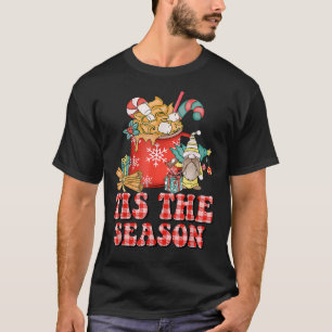 Groovy Tis The Season Gnome Christmas Hippie Hot C T-Shirt