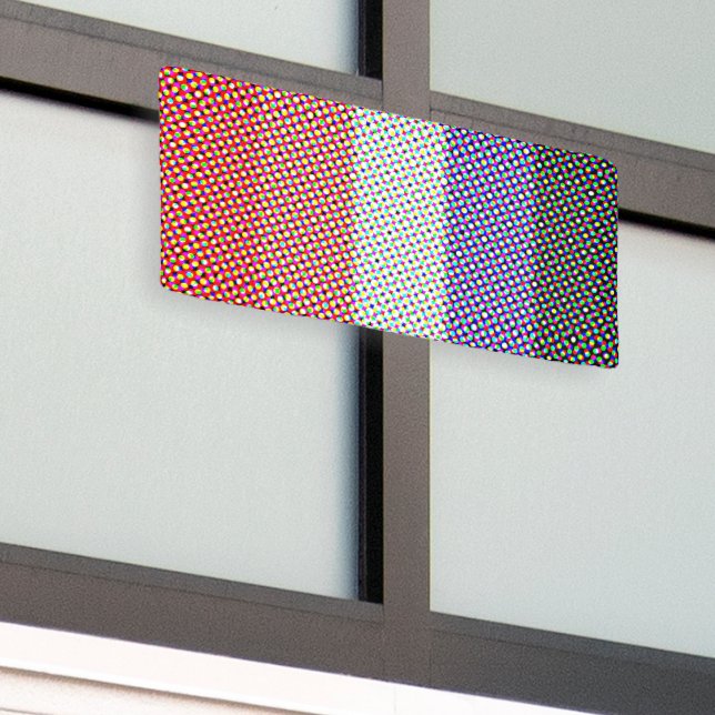 Groovy Trippy Abstract Cupioromantic Pride Flag Banner (Outside Building)