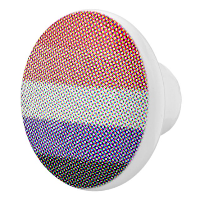 Groovy Trippy Abstract Cupioromantic Pride Flag Ceramic Knob (Right)