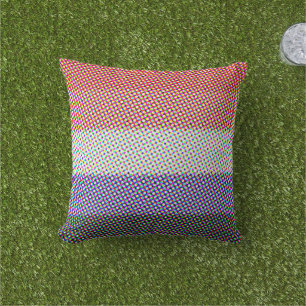 Groovy Trippy Abstract Cupioromantic Pride Flag Cushion