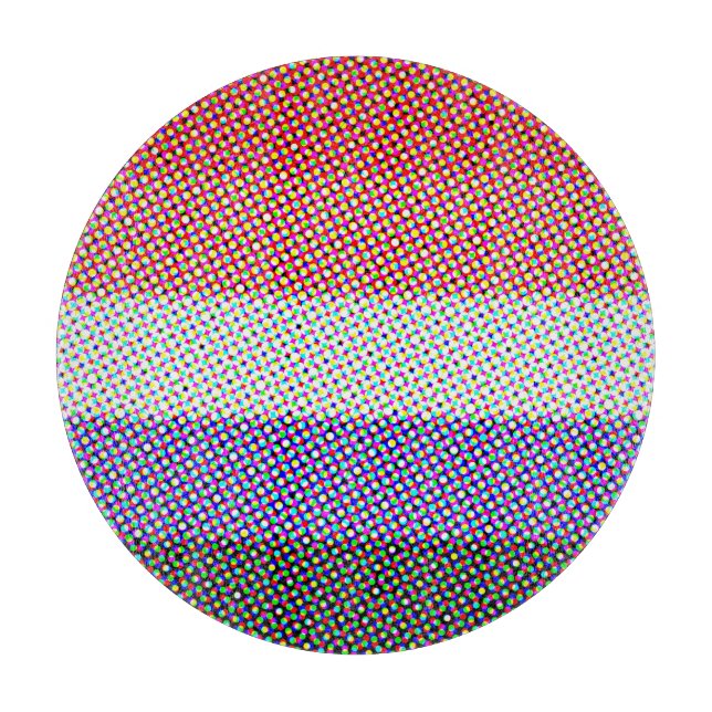 Groovy Trippy Abstract Cupioromantic Pride Flag Cutting Board (Front)