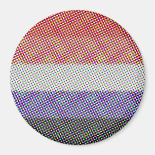 Groovy Trippy Abstract Cupioromantic Pride Flag Magnet