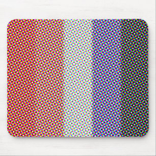 Groovy Trippy Abstract Cupioromantic Pride Flag Mouse Pad