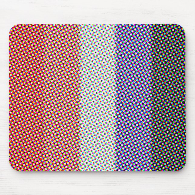 Groovy Trippy Abstract Cupioromantic Pride Flag Mouse Pad (Front)