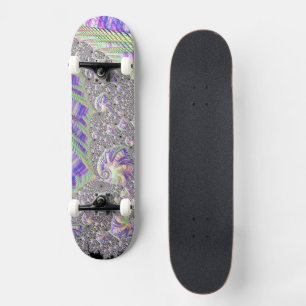 Groovy Trippy Funky Psychedelic Fractal Art Skateboard