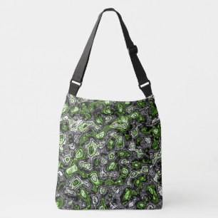 Groovy Trippy Grungy Funky Abstract Agender Pride Crossbody Bag