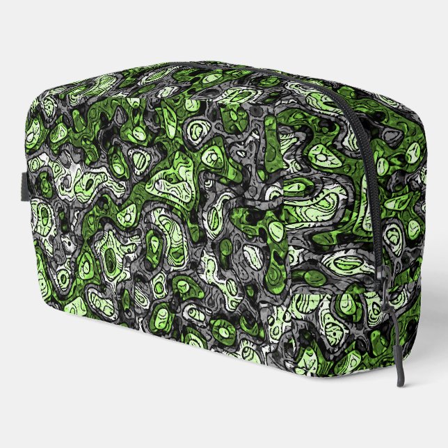 Groovy Trippy Grungy Funky Abstract Agender Pride Dopp Kit (Right Corner)