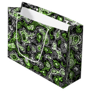 Groovy Trippy Grungy Funky Abstract Agender Pride Large Gift Bag