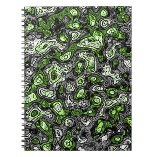 Groovy Trippy Grungy Funky Abstract Agender Pride Notebook