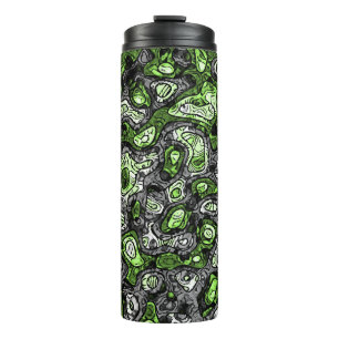 Groovy Trippy Grungy Funky Abstract Agender Pride Thermal Tumbler