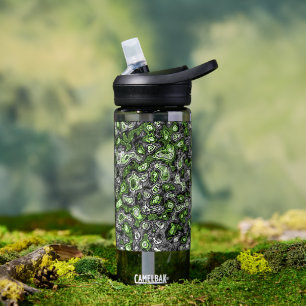 Groovy Trippy Grungy Funky Abstract Agender Pride Water Bottle