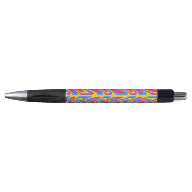 Groovy Trippy Squiggly Quirky Pansexual Pride  (Front)