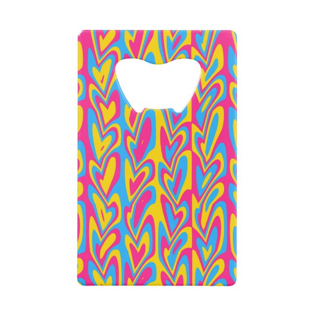 Groovy Trippy Squiggly Quirky Pansexual Pride  (Front)