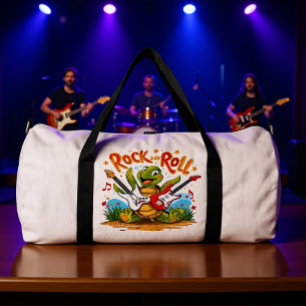 Groovy Turtle Rockstar Rock And Roll Duffle Bag