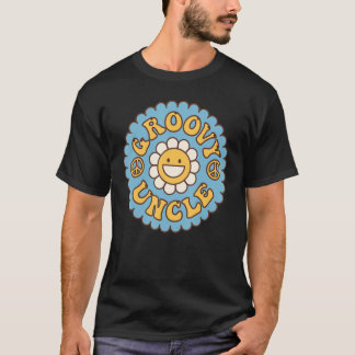 Groovy Uncle 70s Aesthetic Nostalgia 1970's Retro  T-Shirt