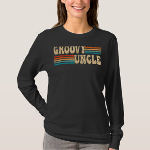Groovy Uncle 70s Aesthetic Nostalgia 1970's Retro T-Shirt
