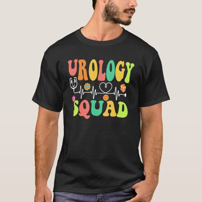 Groovy Urology Squad Cute Urologist Nurse Doctor M T-Shirt (Front)