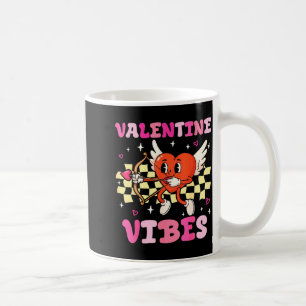 Groovy Valentine Vibes Heart Cud Women Men  Coffee Mug