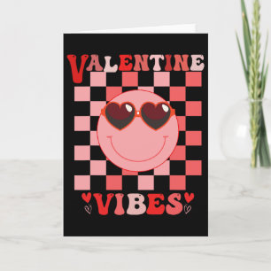 Groovy Valentine Vibes Retro Love Valentine's Day Card