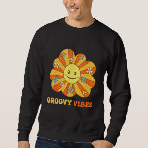 Groovy Vibes Seventies Sixties 60s 70s Hippy Retro Sweatshirt