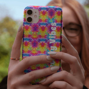 Groovy Vibes Tie Dye Customisable iPhone 15 Case