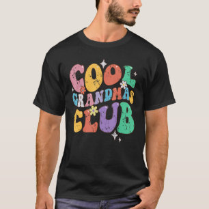 Groovy Vintage Cool Grandmas Club Funny Smile Moth T-Shirt