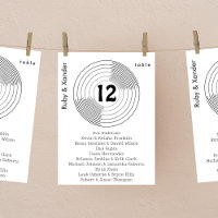 Groovy Vinyl Record Individual Table Seating Card