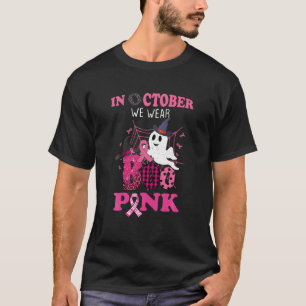 Groovy Wear Pink Breast Cancer Warrior Ghost Boo H T-Shirt