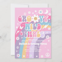 Groovy Wild And Three Hippie 3rd Birthday Party