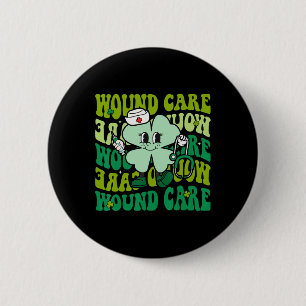 Groovy Wound Care Funny St Patricks Day Wound Care 6 Cm Round Badge